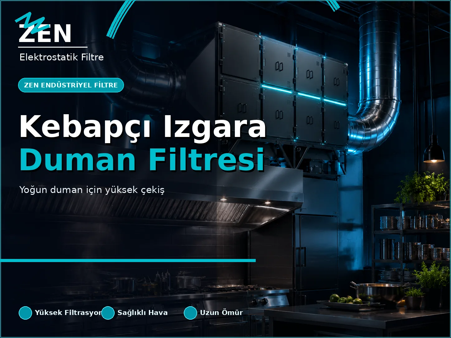 Kebapçı ve Izgara Duman Filtresi