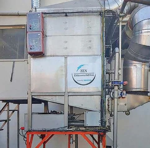 RAM Bacası için Elektrostatik Filtre